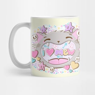 I love mew cute cat in kawaii style Mug